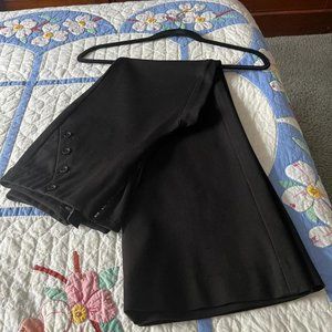 White House Black Market Black Flair Pants Size 2